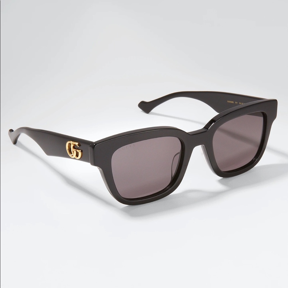 GUCCI Oversized Rectangle Acetate Sunglasses